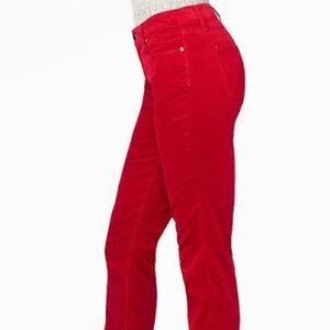 Talbots Flawless Five Pocket Velveteen Pants - Red - 16W